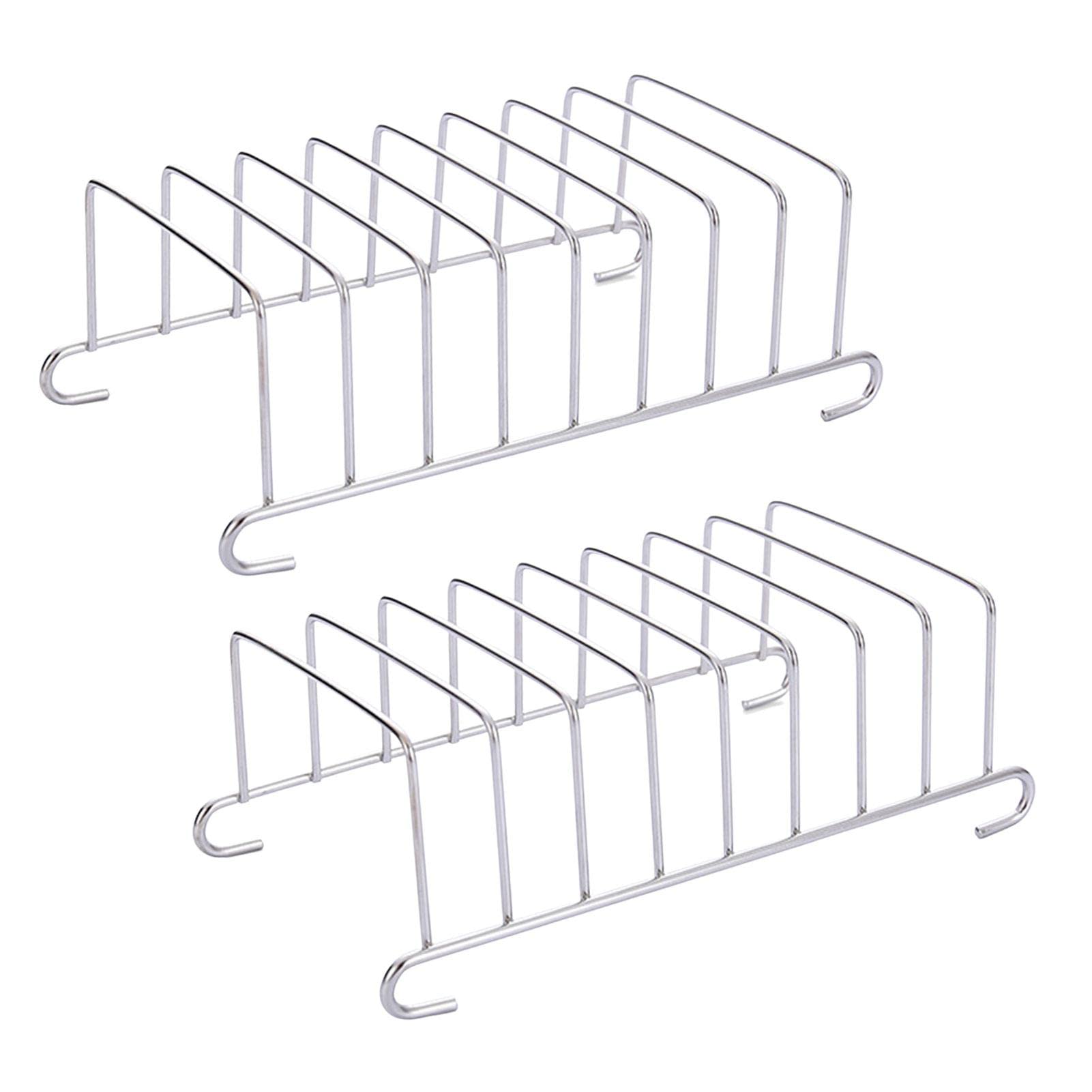 2 Pack Toast Bread Rack Holder - Stainless Steel Toast Rack - 6 Slice Holes Cooling Bread Holder for Wedding Birthday Christmas Party Accessories