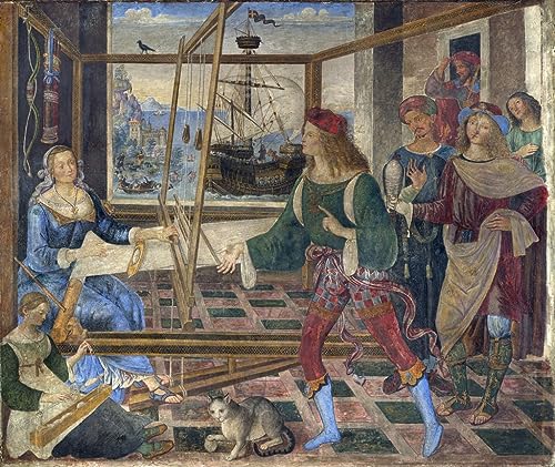 Affiches d'Art Le Retour d'Ulysse Toile Pinturicchio Peinture 60x90