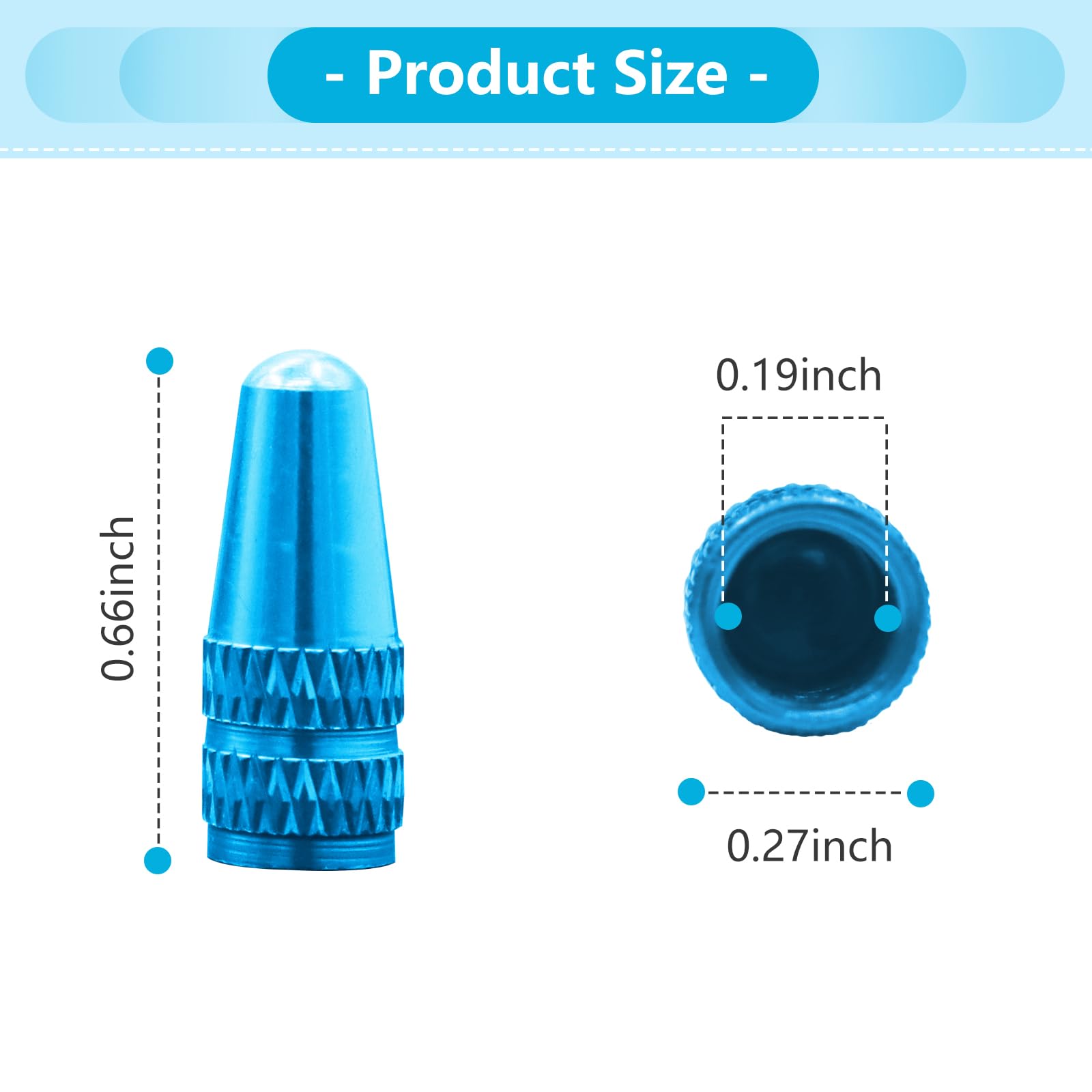 Frutain 48 PCS Bicycle Presta Valve Caps Multi Color Bike Tire Air Caps Cycling Valve Cap for Mountain Road Bike Tires French Style Cap Dust Covers 12 Colors