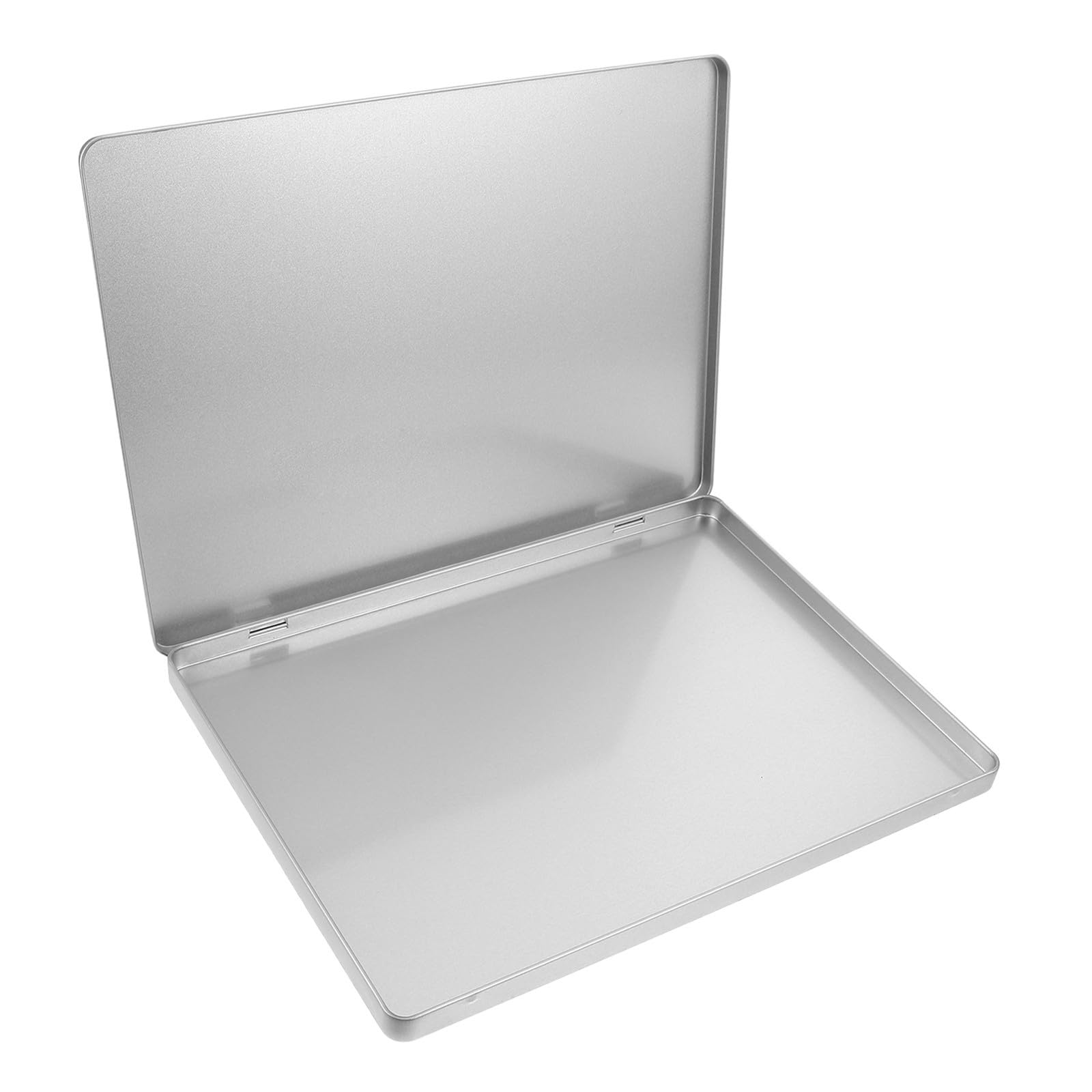 Große Dokumentenaufbewahrungskoffer aus Eisen mit Deckel Tragbare Foto Organizer Aufbewahrungsbox für Fotoalben und Büromaterial Leicht zu Transportieren für Reisen und Neuordnung