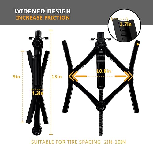 Miniatura 5 de Proud Panda Estabilizador en forma de calza para rueda de autocaravana pequeña, estabilizador para remolque de viaje, calza de rueda antideslizante