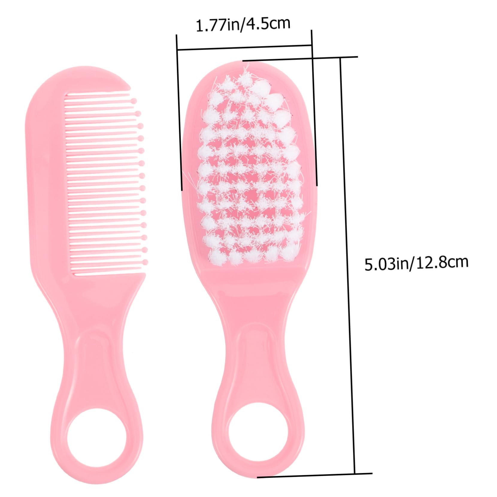 ORFOFE Infant Hair Brush Comb Kit Newborn Grooming Set Quality Material Static-Free