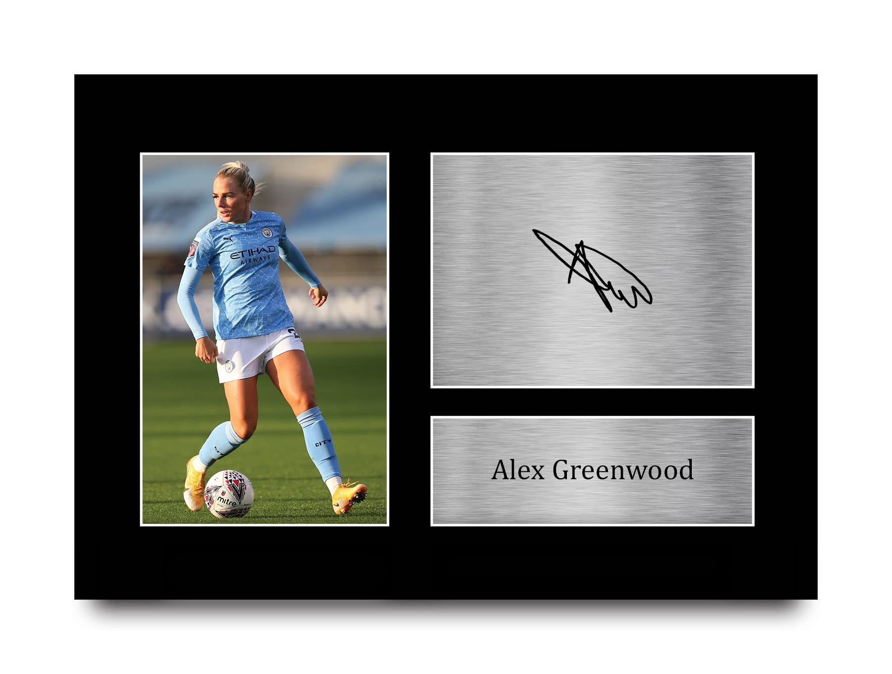 HWC Trading A4 Alex Greenwood Womens Manchester City Gifts Printed Signed Autograph Picture for Football Fans and Supporters - A4