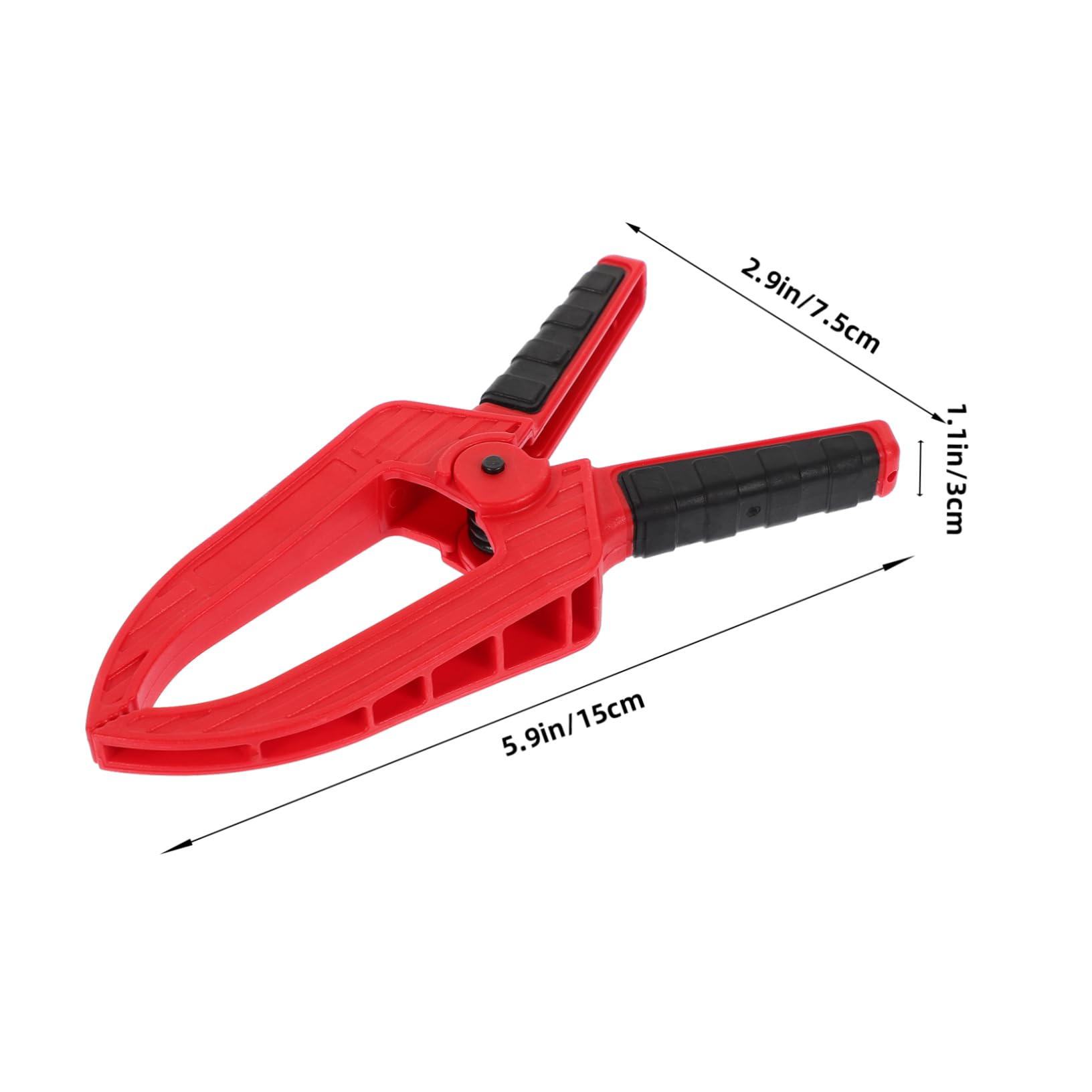 LALAFINA Shaped Woodworking Clamp Durable Spring Clip for Carpentry Fixing and Crafts Design with Mouth Opening for Woodworking Projects