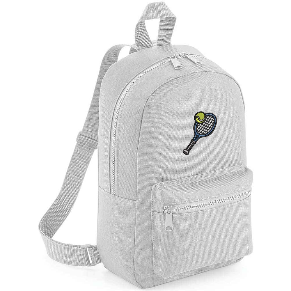 Tennis Racket and Ball Embroidered Kids Backpack | Sports School Bag for Girls and Boys