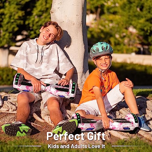 Image of SIMATE Hoverboard, Bluetooth All Terrain Hover Boards with LED Lights and APP Control, Gifts for Kids Adults Girls Boys, for All Ages