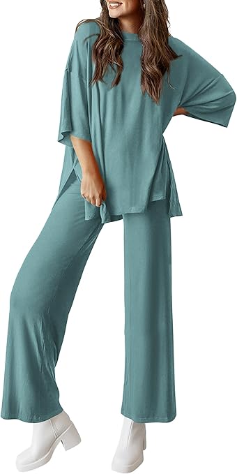 PRETTYGARDEN Two Piece Sets For Women Summer Fashion Lounge Matching Set 2025 Travel Vacation Airport Outfits Clothing