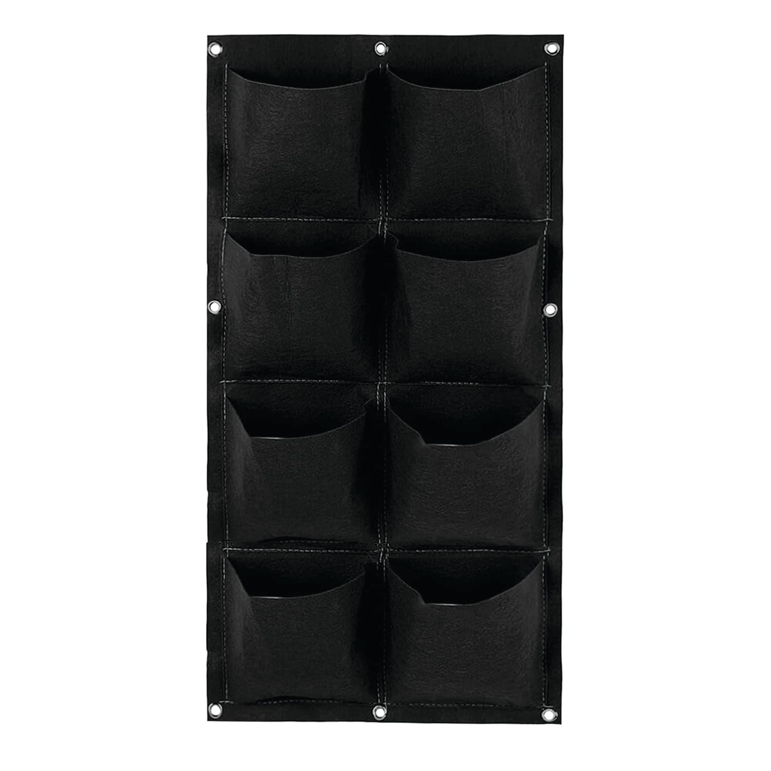 ORILEY Hanging Grow Bag Non-Woven Vertical Wall Planter Suitable for Outdoor & Indoor Gardening Flower Herbs Container (8 Pockets, Black, 300 GSM) (B0BXCWY7V8) Amazon Price History, Amazon Price Tracker
