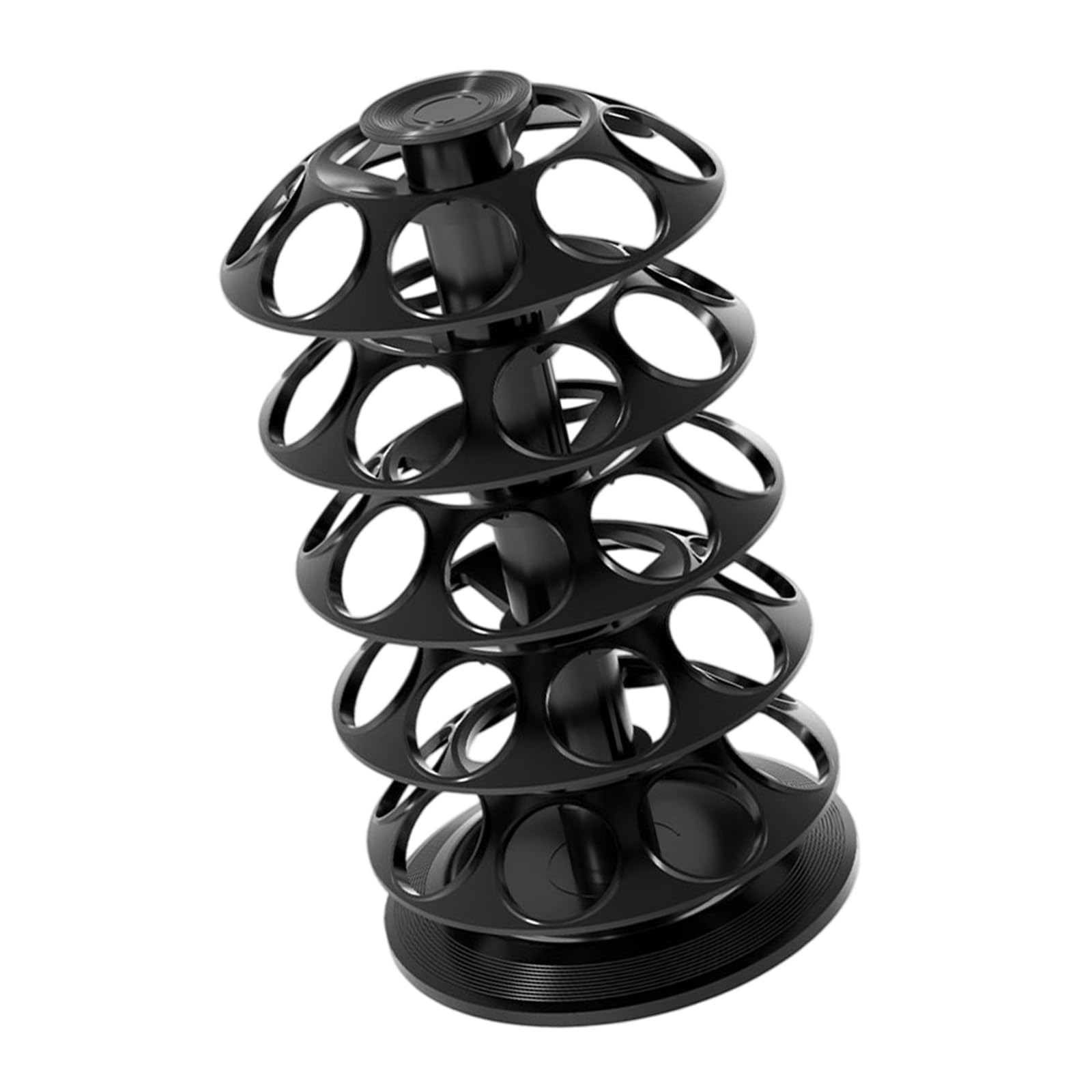 yanzunlrn Contemporary Coffee Rack 40 Pods Rotating for Machines ABS Craft Coffee Display Rack
