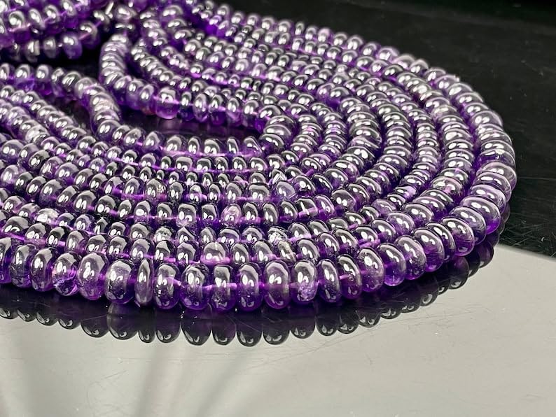 Améthyste naturelle AAA 8mm : perles rondes lisses pour la création de bracelets