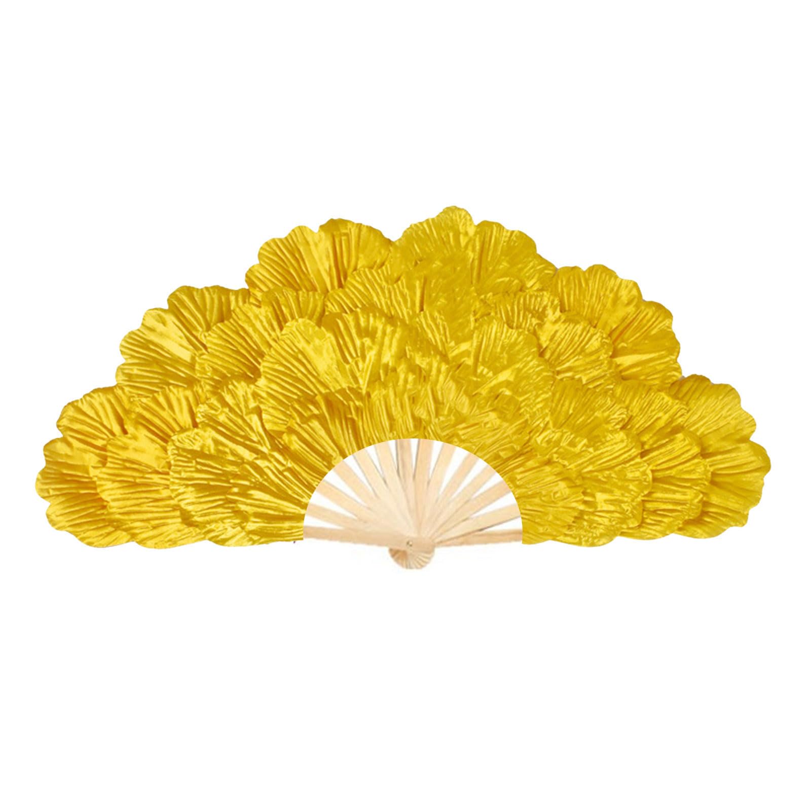 Nucelit Large Peony Petal Fan Multilayered Flower Folding Hand Fan for Performers Dancing and Cultural Event Decoration Decorative