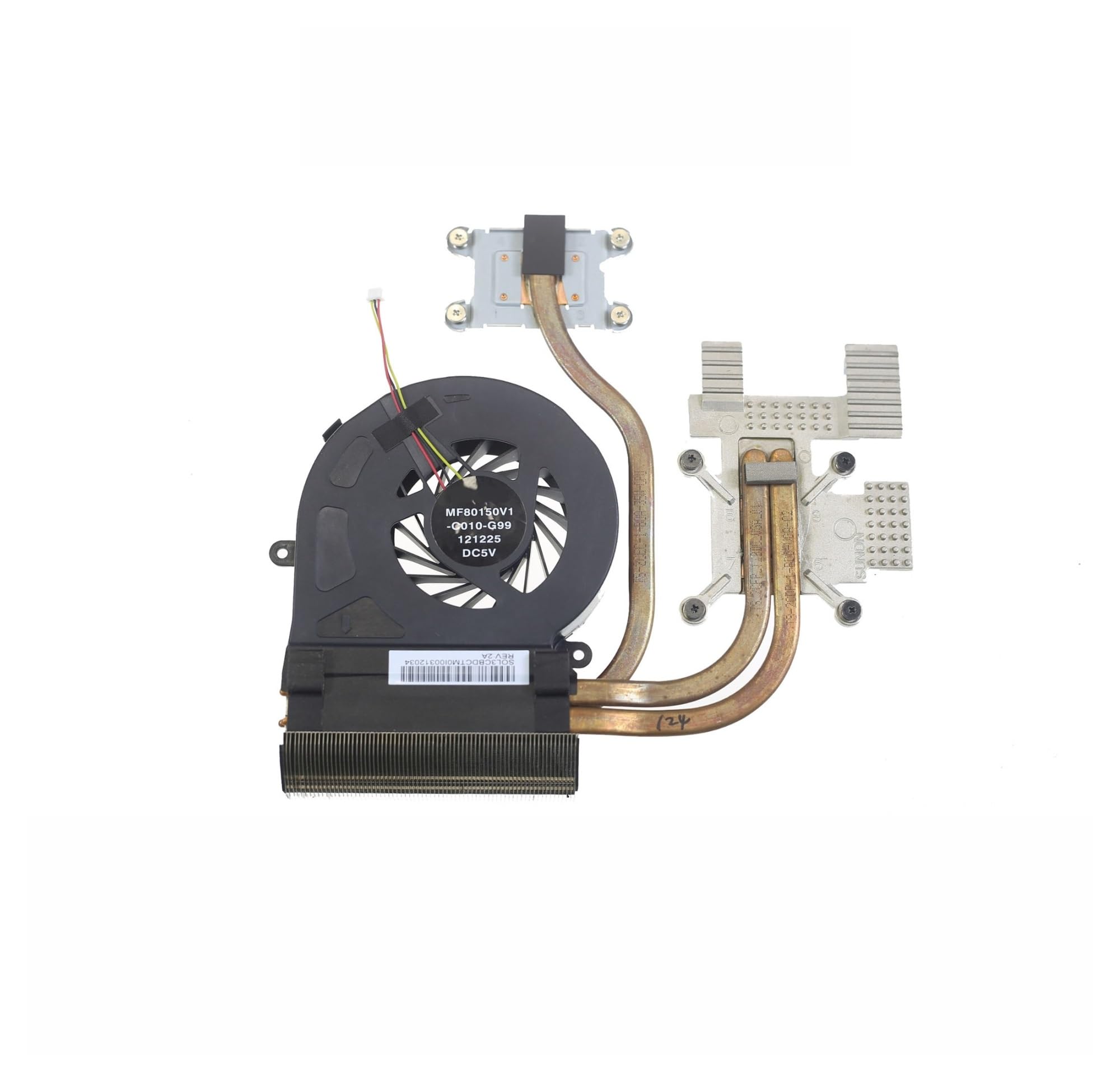 tianwandong Oryginalny radiator z wentylatorami chłodzącymi do serii X70 MF80150V1-C010-G99 SOL3BDCTM0I0035N0FS(Heatsink and Fan)
