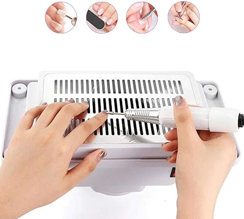 Miniatura 1 de KISSHAKE Colector de polvo de uñas, potente ventilador de aspirador de uñas, extractor de polvo y aspiración de polvo, herramienta de manicura para