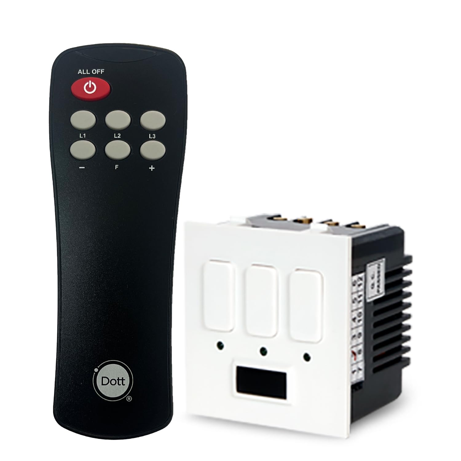 Dott Systems Modular Remote Control Switch Cube L for 3 Lights | One Way Wireless Smart Switch | A Home Automation Device for Home and Office | Modular Remote (B0CYPNDMQB) Amazon Price History, Amazon Price Tracker