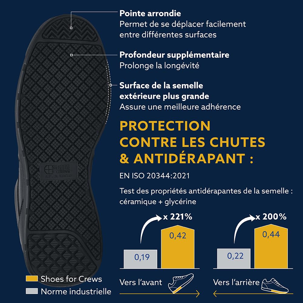 Shoes for Crews Freestyle II Chaussures de Travail antidérapantes imperméables Hommes