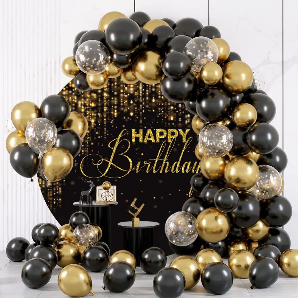 Telón de fondo redondo de 7.5 x 7.5 pies, diseño de arco bokeh, fondo de arco bokeh, fondo de arco para fotografía, niños, adultos, decoración de fiesta de cumpleaños, accesorios de cabina de