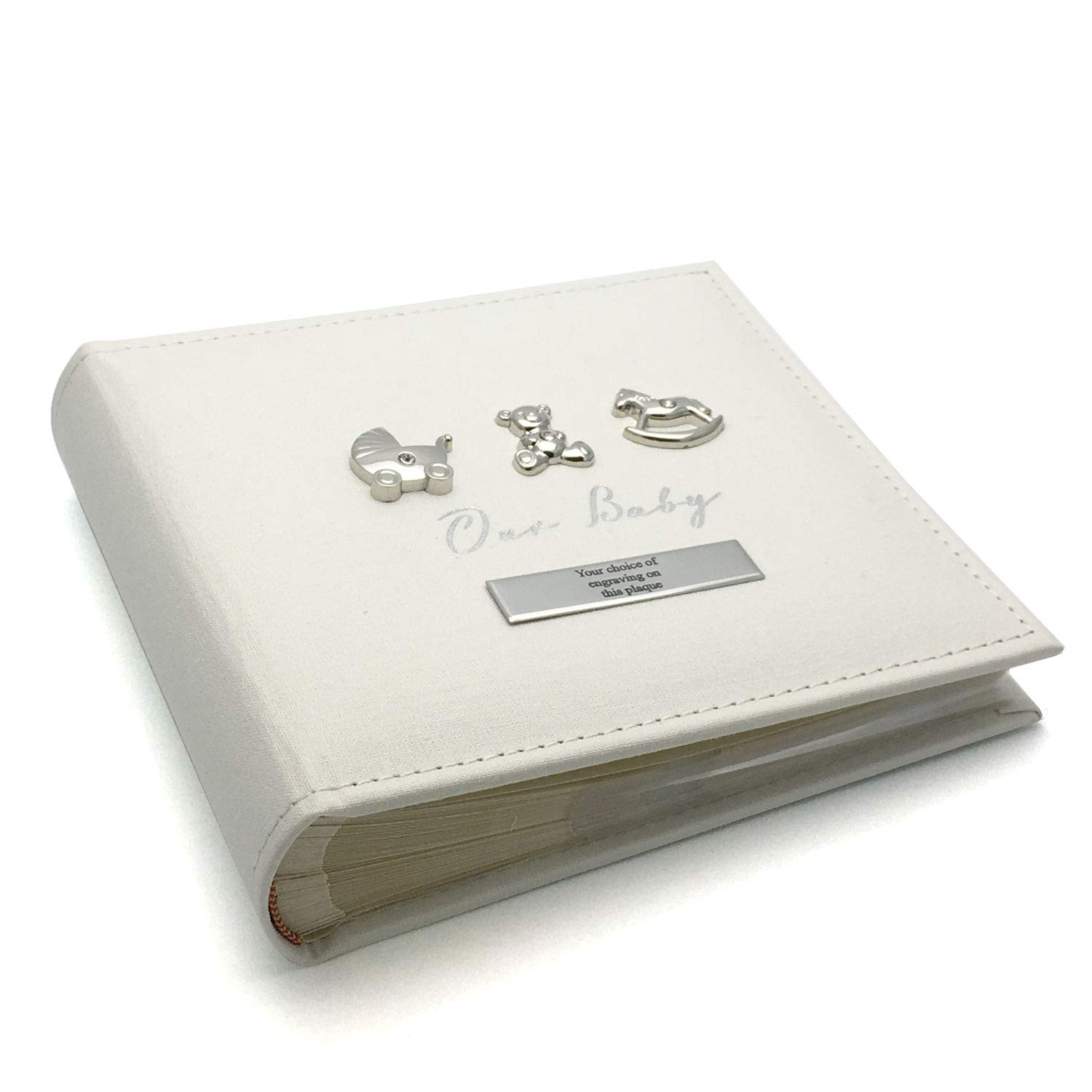 ukgiftstoreonline PERSONALISED BABY PHOTO ALBUM GIFT BOXED