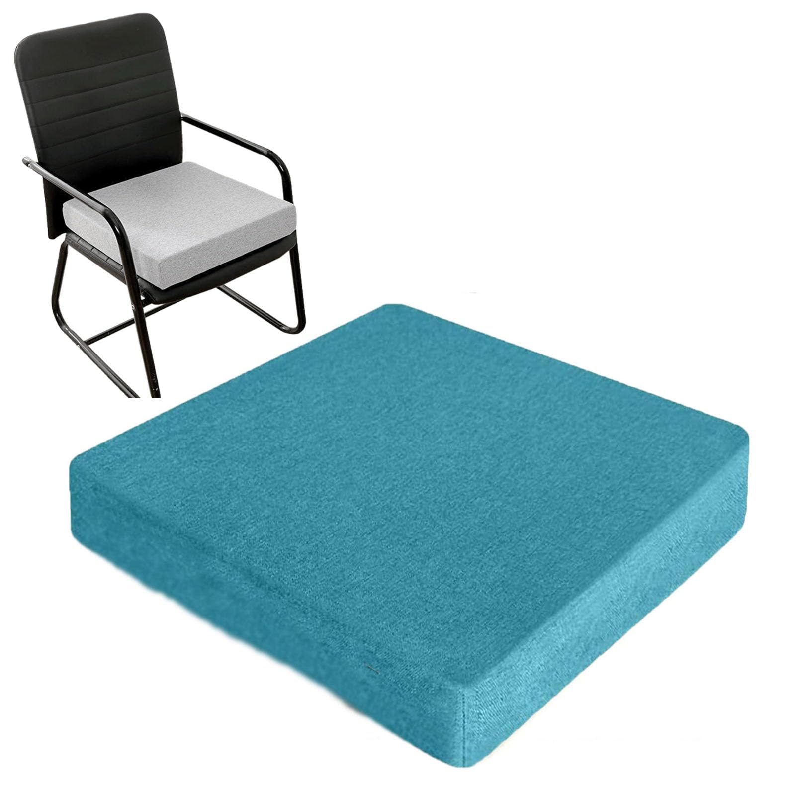 Coussin de siège pour fauteuil roulant et jardin bleu clair : le confort à la maison
