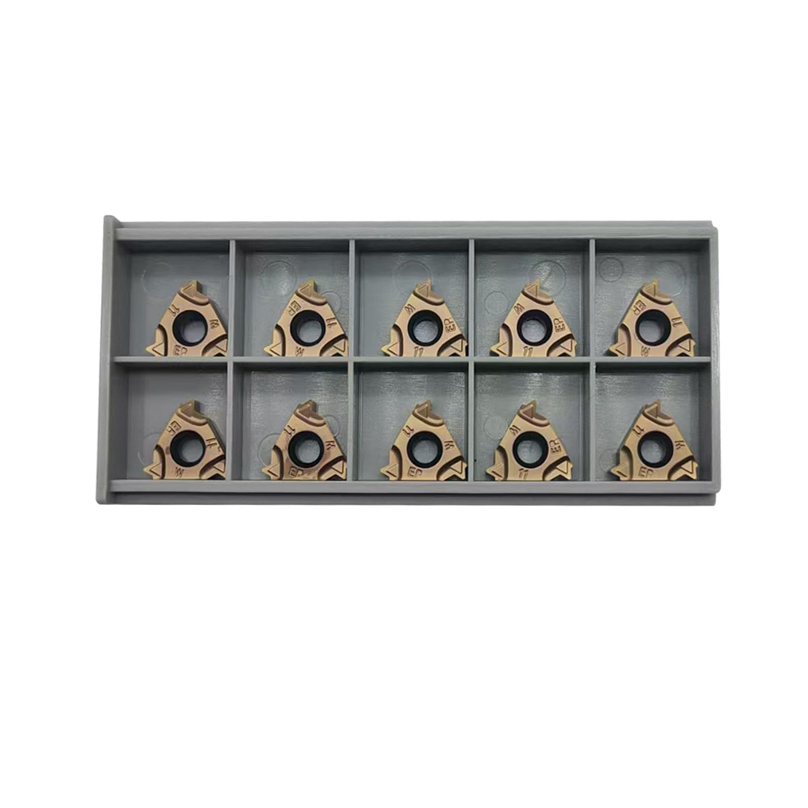 LAHDYFHOE 10PCS 16ER Lathe Threading Inserts 16ER External Threading Insert Carbide Inserts for External Thread Turning Tool Holders for Stainless Steel (10pcs 16ER11W)