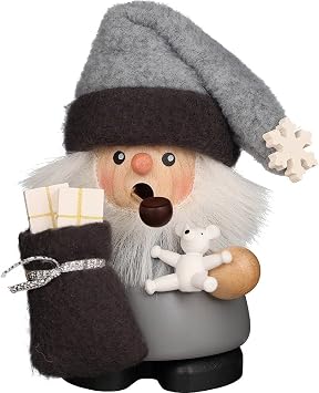 Christian Ulbricht Smoker - Gnome Santa Claus Gray - 10,5 cm / 4.1 inch