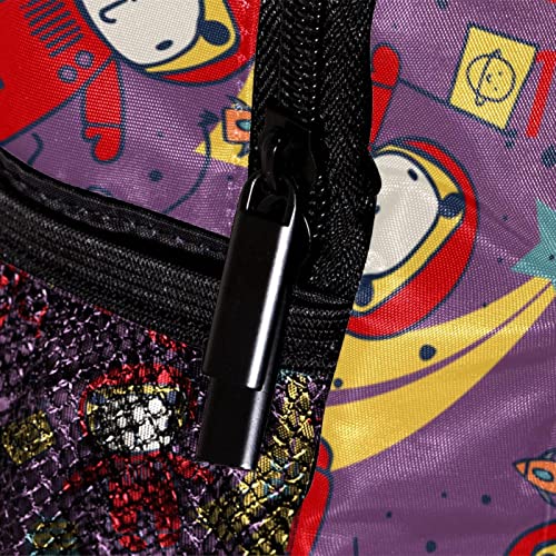 Sac à dos pour garçons et filles motif espace 30,5 cm pour enfants - 4