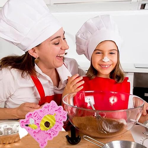 Miniatura 4 de Molde de silicona en forma de abeja de panal para fondant, para decoración de tartas de chocolate, utensilios de cocina, molde de arcilla,