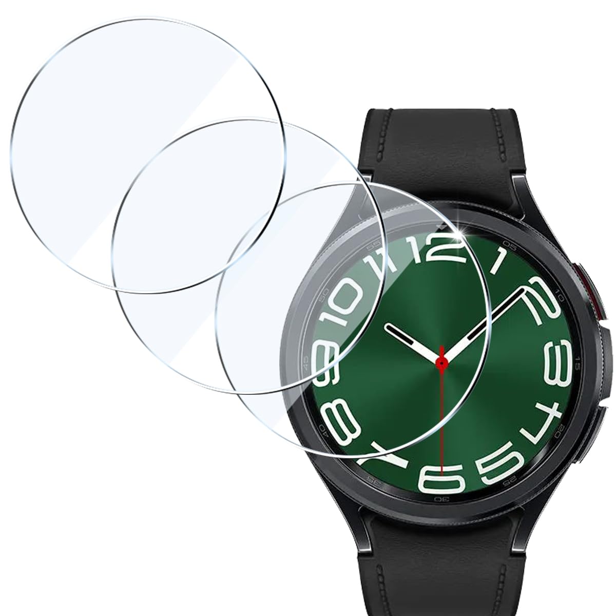 Amazon.co.jp: 対応 Galaxy Watch 6 Classic 47mm ガラスフィルム 3枚 