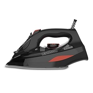 Black+Decker BXIR3000E Plancha de vapor, 3000 W, Cerámica, 200g/min, Negro