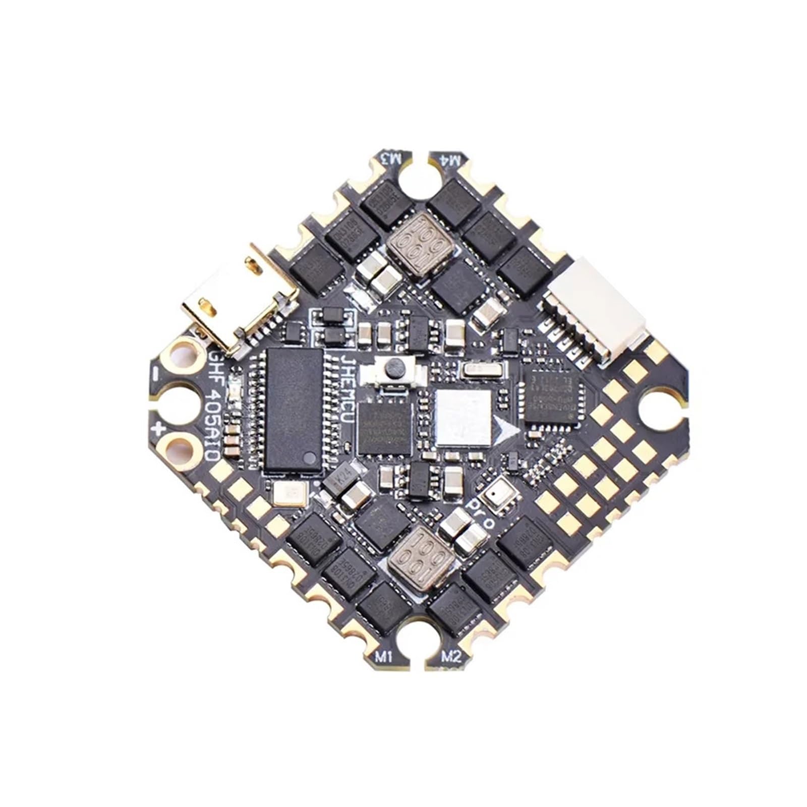 AIO Flight Controller ESC, GHF405AIO-HD 40A F405 2-6S | OSD Dshot600 für Toothpick Racing-Drohne, 33x33mm, Verbundmaterial