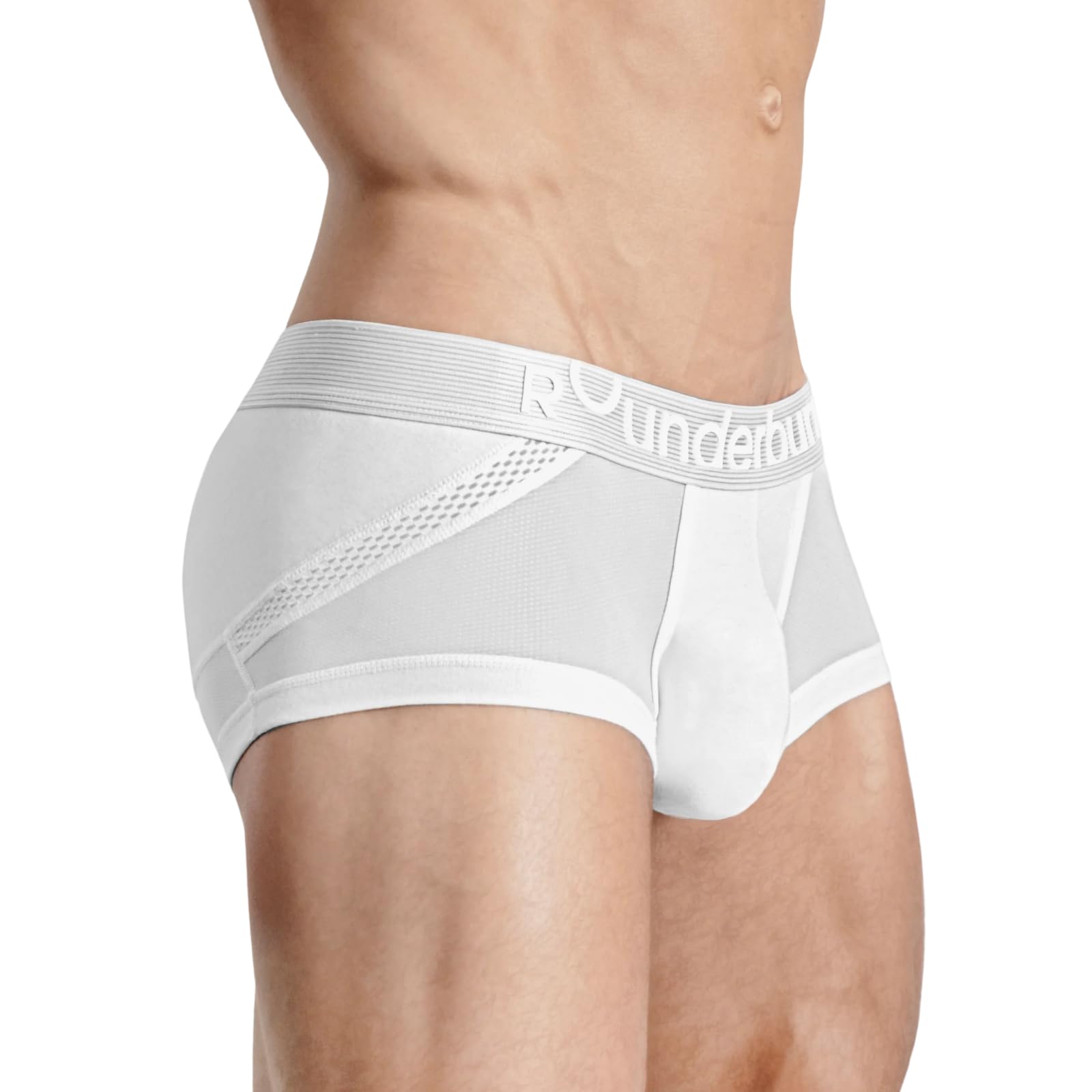 - Men’s Anatomic Tech Mini Trunk – Anatomically Contoured Pouch, Soft Cotton Stretch, Low-Rise Fit