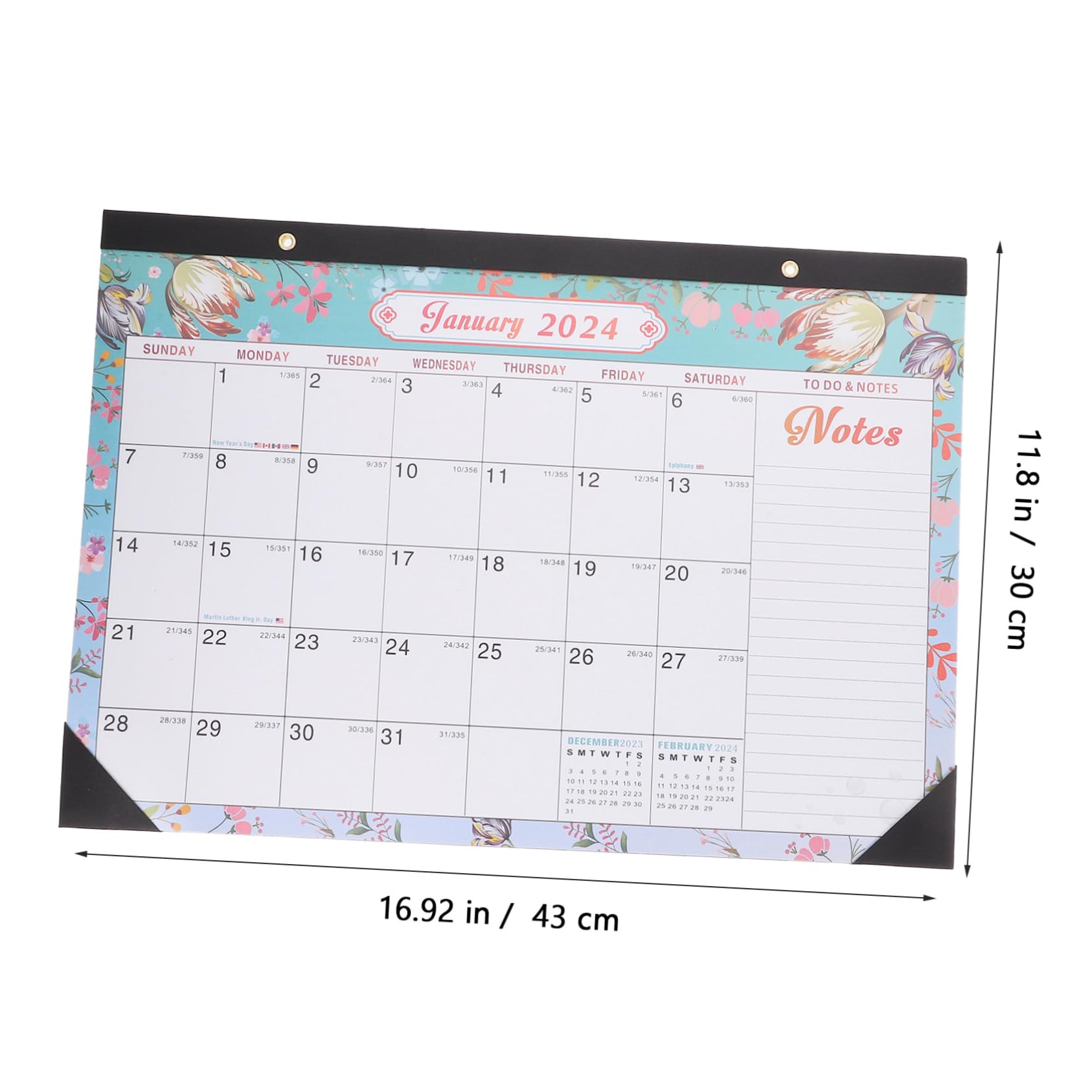 TEHAUX 3pezzi Calendario Da Muro Mensile Appeso Planner Sturdy Per Organizzazione Di Eventi e Attività Per Casa Ufficio e Scuola