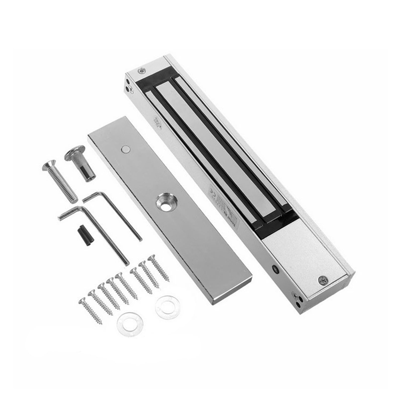 Cerradura magnética electromagnética Puerta electrónica con cerradura magnética | Abridor de puerta eléctrico, fuerza de retención de succión electromagnética for de control de acceso(280kg B)