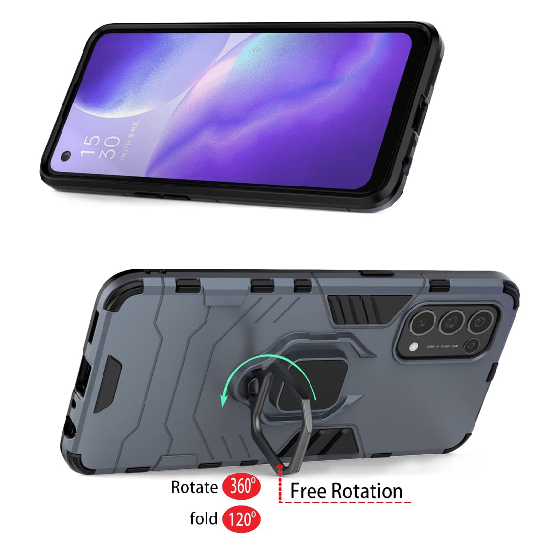Coque Pour Oppo Find X3 Lite Double Couche Renforcée Défense