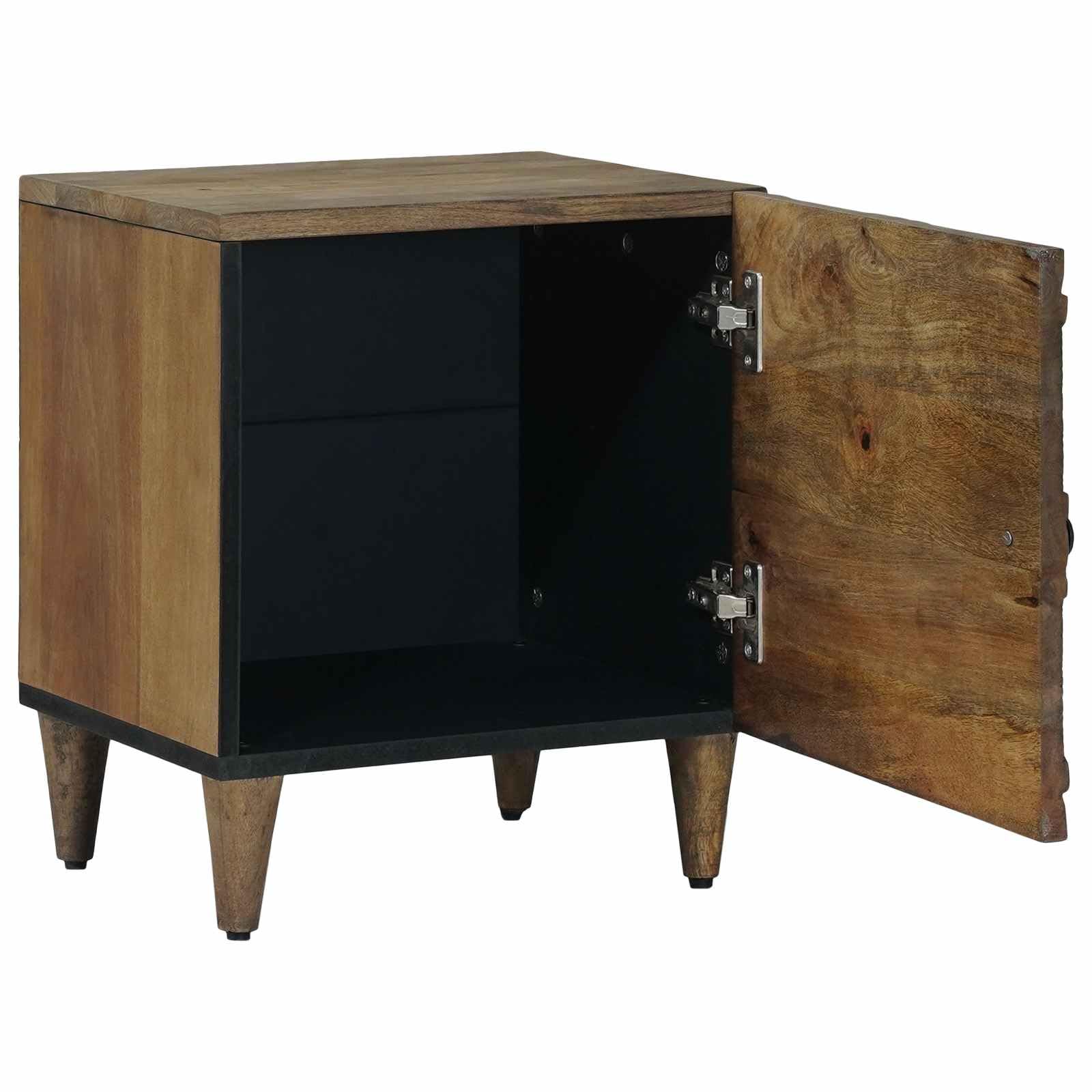 vidaXL Szafka Nocna 2 szt. Brązowy 40 x 33,5 x 46 cm Drewno z mango