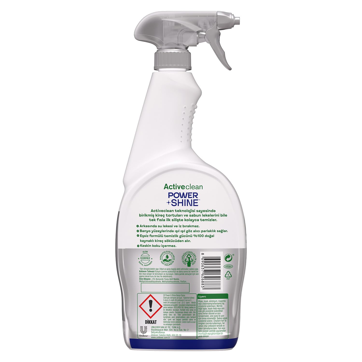 Cif Power & Shine Sprey Banyo İçin Temizleyici ve Kireç Çözücü 750 ml