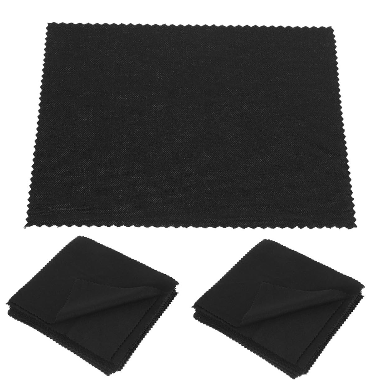PACKOVE Para Gafas Limpieza De Gafas De Pantalla Tableta Técnico Limpiadoras De Anteojos Para Lentes Fibra Extrafina Black 50 Piezas*4