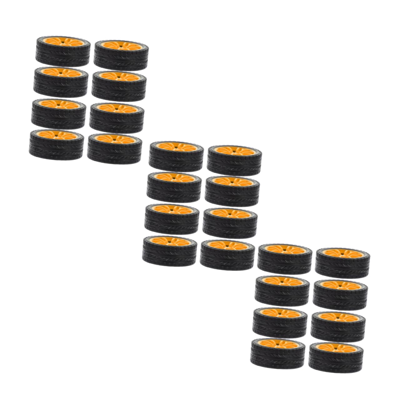 UPKOCH Lot de 25 Roues de Voiture Jouet en Caoutchouc 30mm pour Assemblage DIY, 2mm, pour Garçon et Filles, Développement des Compétences Motrices