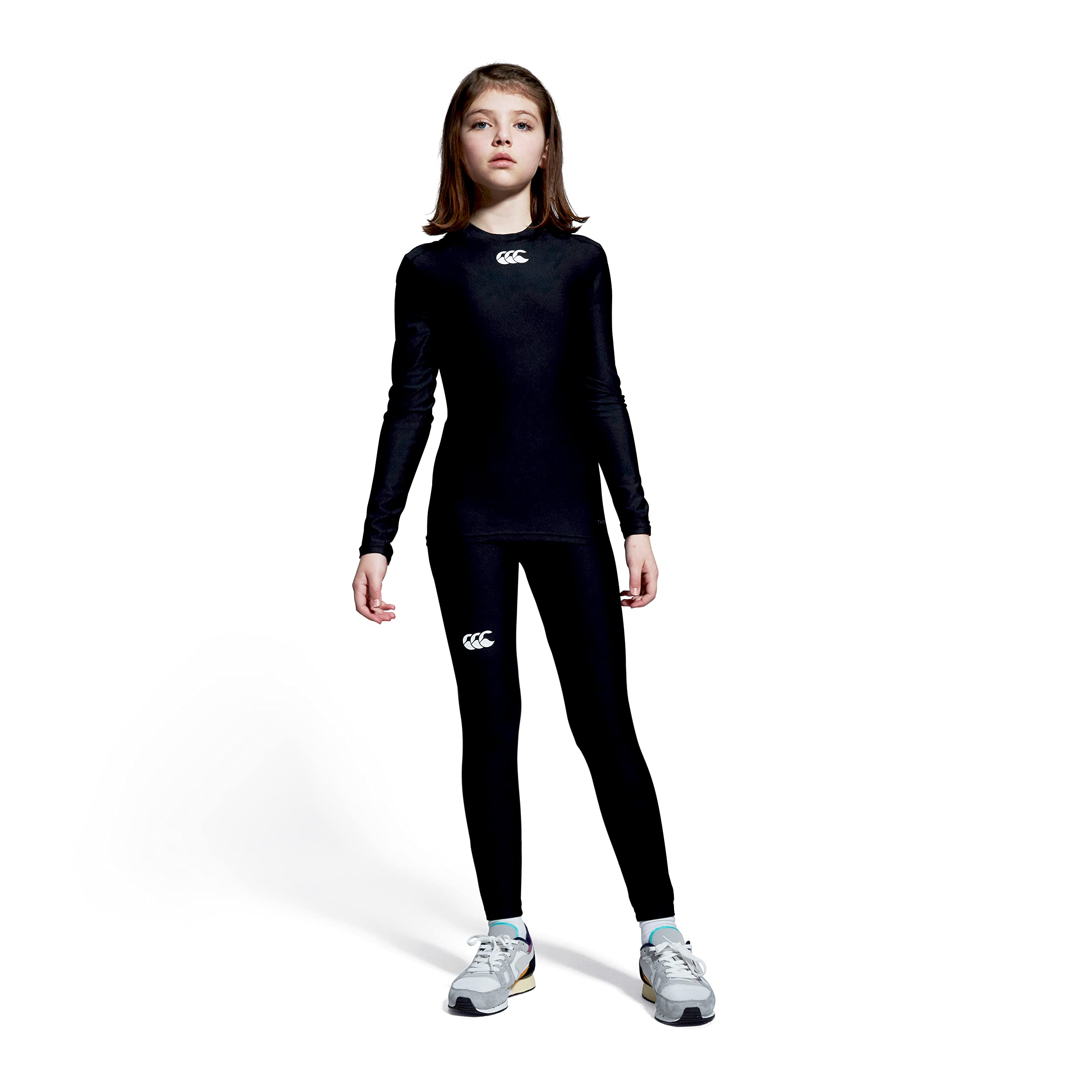 Leggings ThermoReg da bambino, Nero