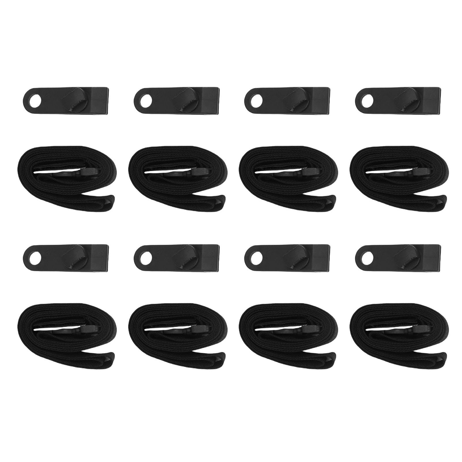 Kit de moulinet de bâche de piscine 16 pièces 8 sangles de serrage Installation sans effort Fixation de couverture – Verrouillage serré sans dommage pour piscine creusée