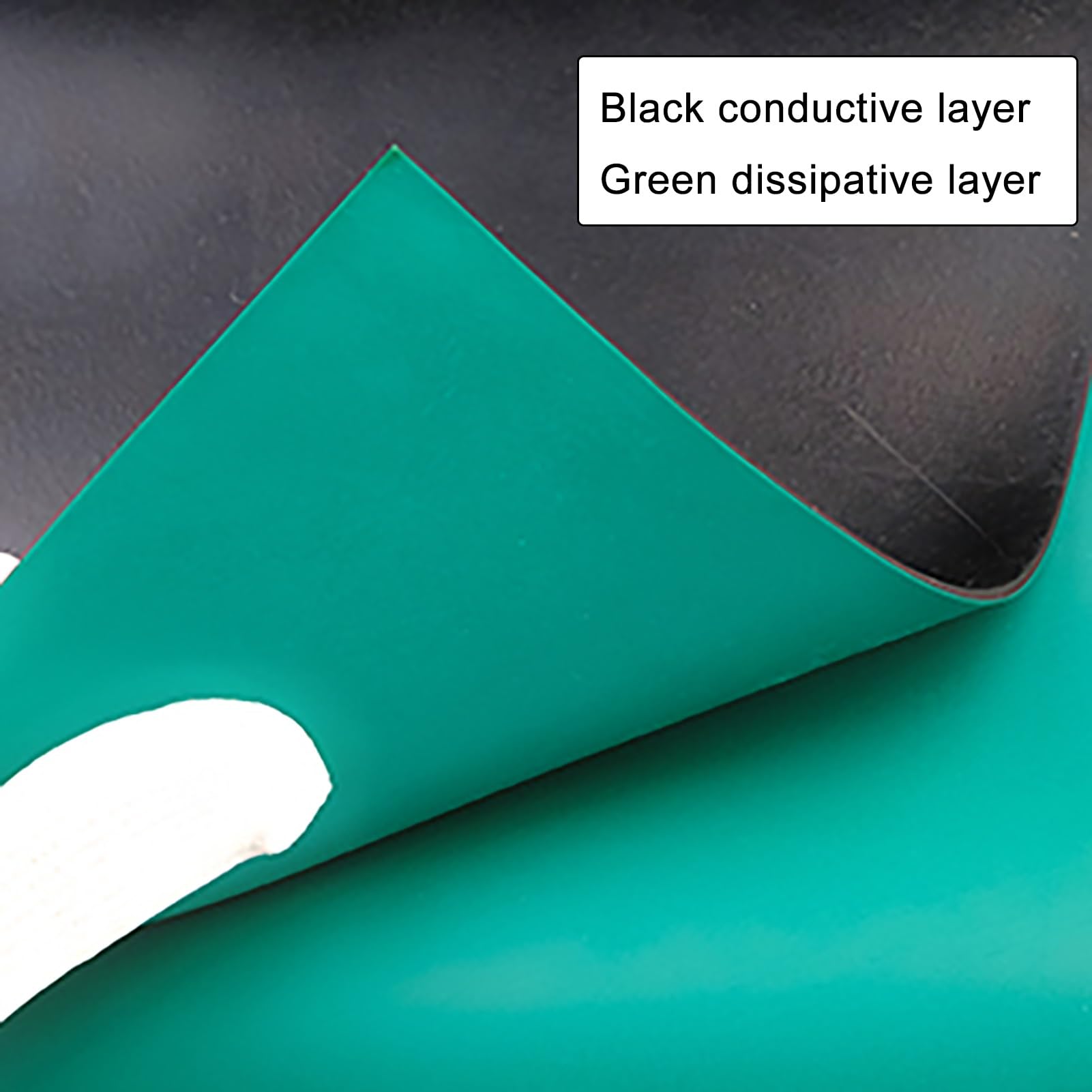 Tapis d'établi en caoutchouc anti-statique pour réparation d'équipements électroniques, nappe de laboratoire durable, 60 x 1000 cm pour tâches de soudure et de réparation