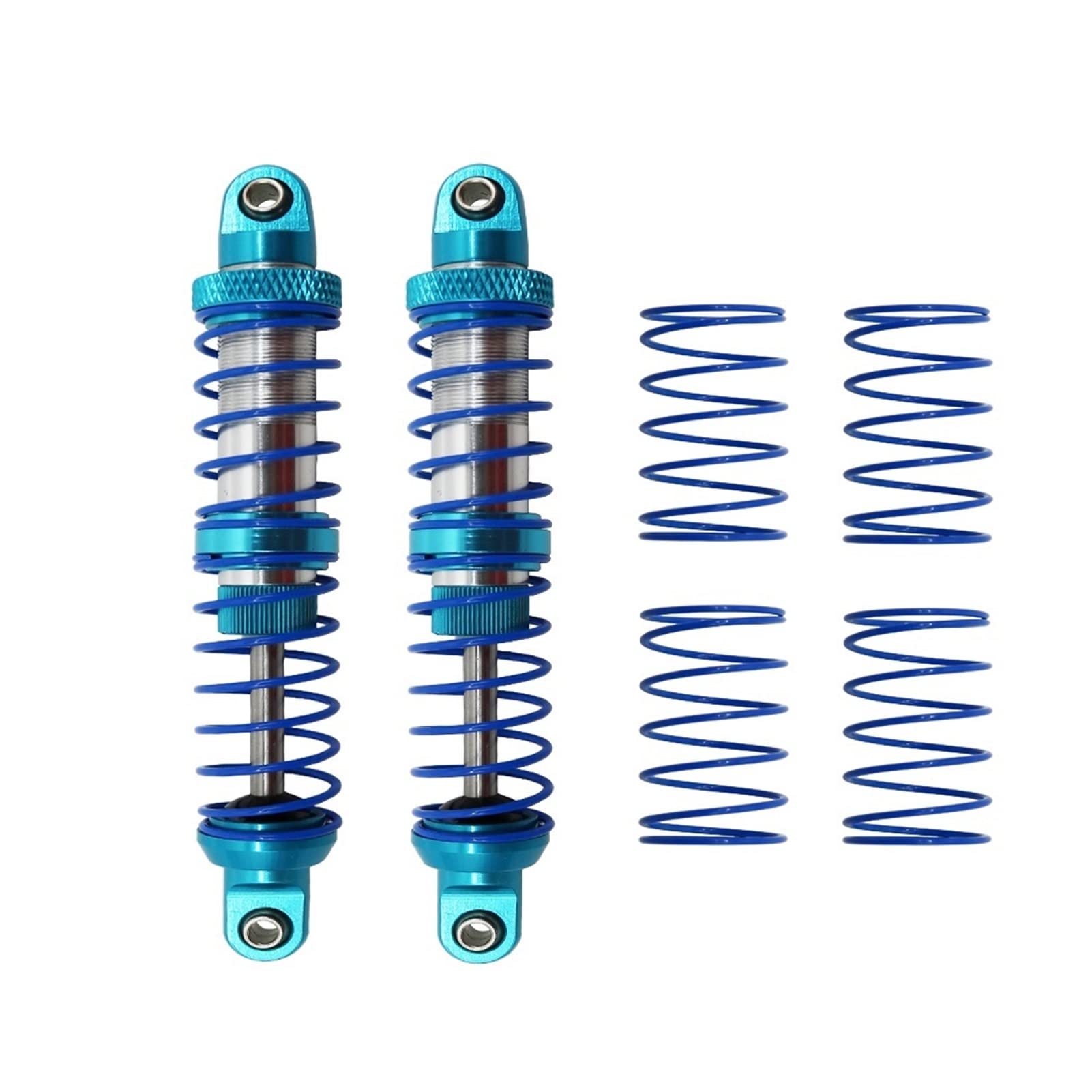 VIKEP 2PCS 4PCS Metal Shock Absorber Damper 70 80 90 100 110 120 Oil Adjustable Fit For 1/10 RC Crawler Axial SCX10 Tamiya CC01 TRX-4 (Color : 2PCS 70MM)