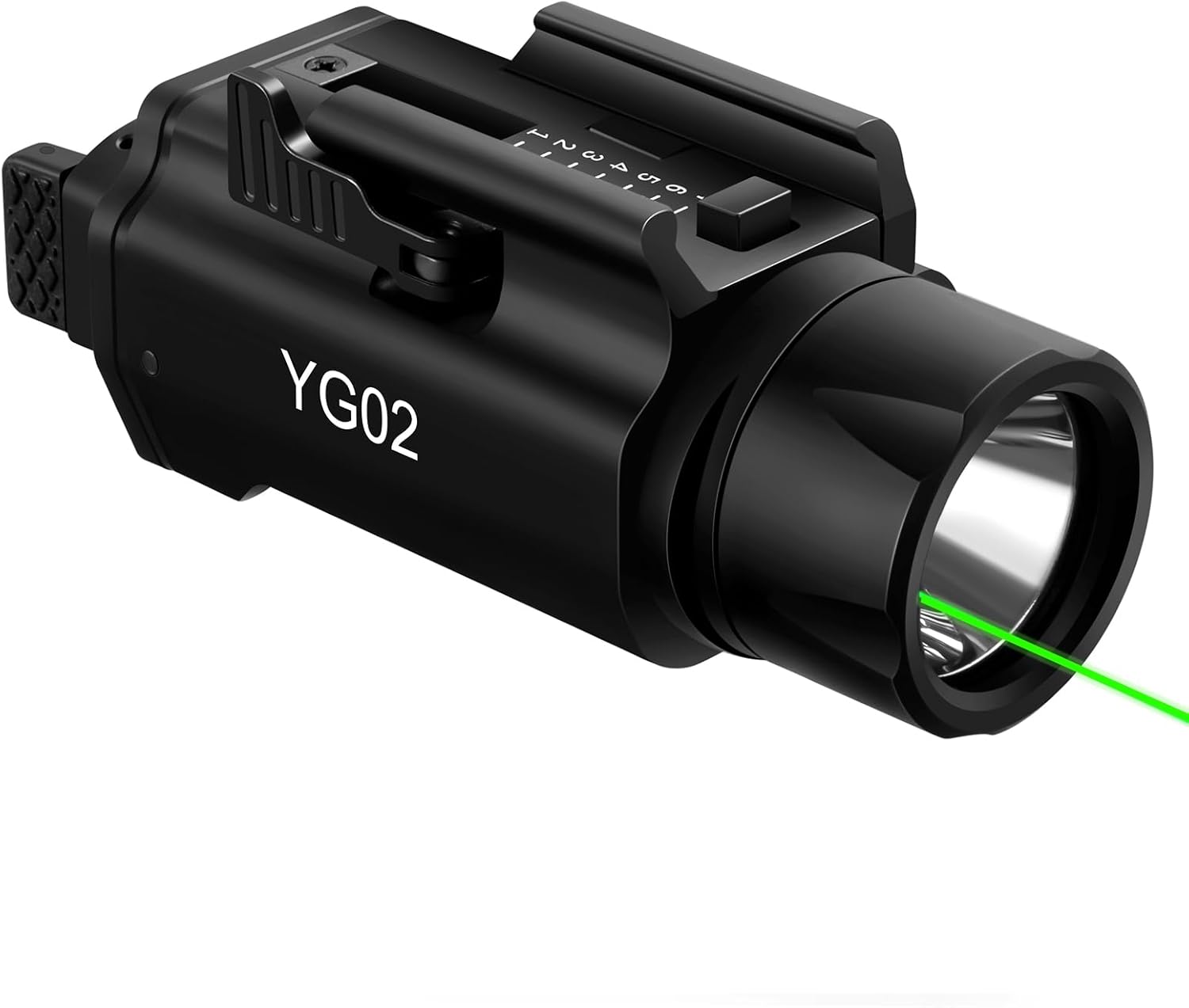 1500 High Lumens Pistol Laser Light Combo, Tactical LED Flashlight, Adjustable Picatinny Rail Mount Airsoft Handgun Green Laser Flashlight, Magnetic Rechargeable Gun Flashlights