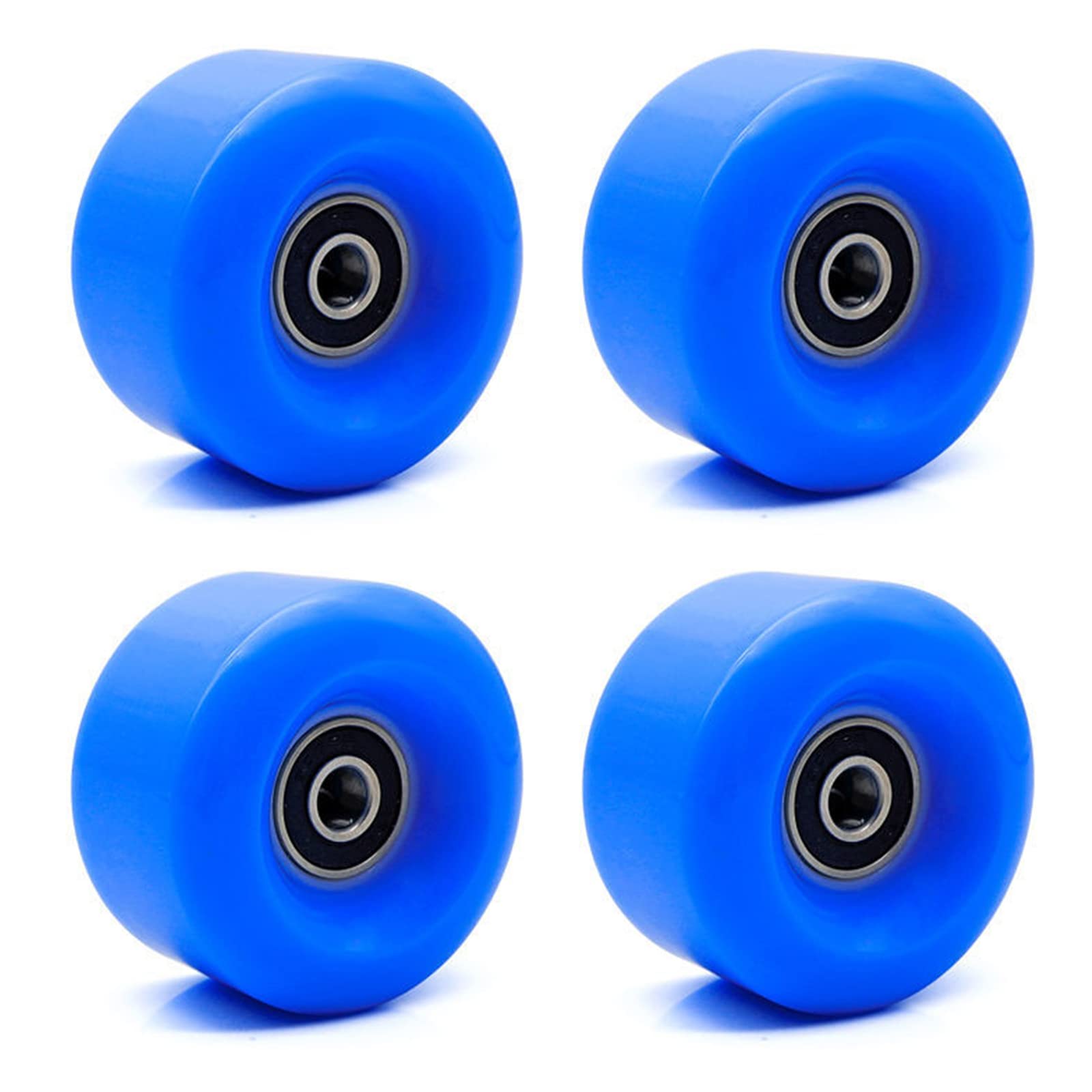 TGHY Confezione da 8 ruote Quad Roller Skate con cuscinetti installati in PU di ricambio per pattinaggio a doppia fila e skateboard, 32 mm x 58 mm, blu