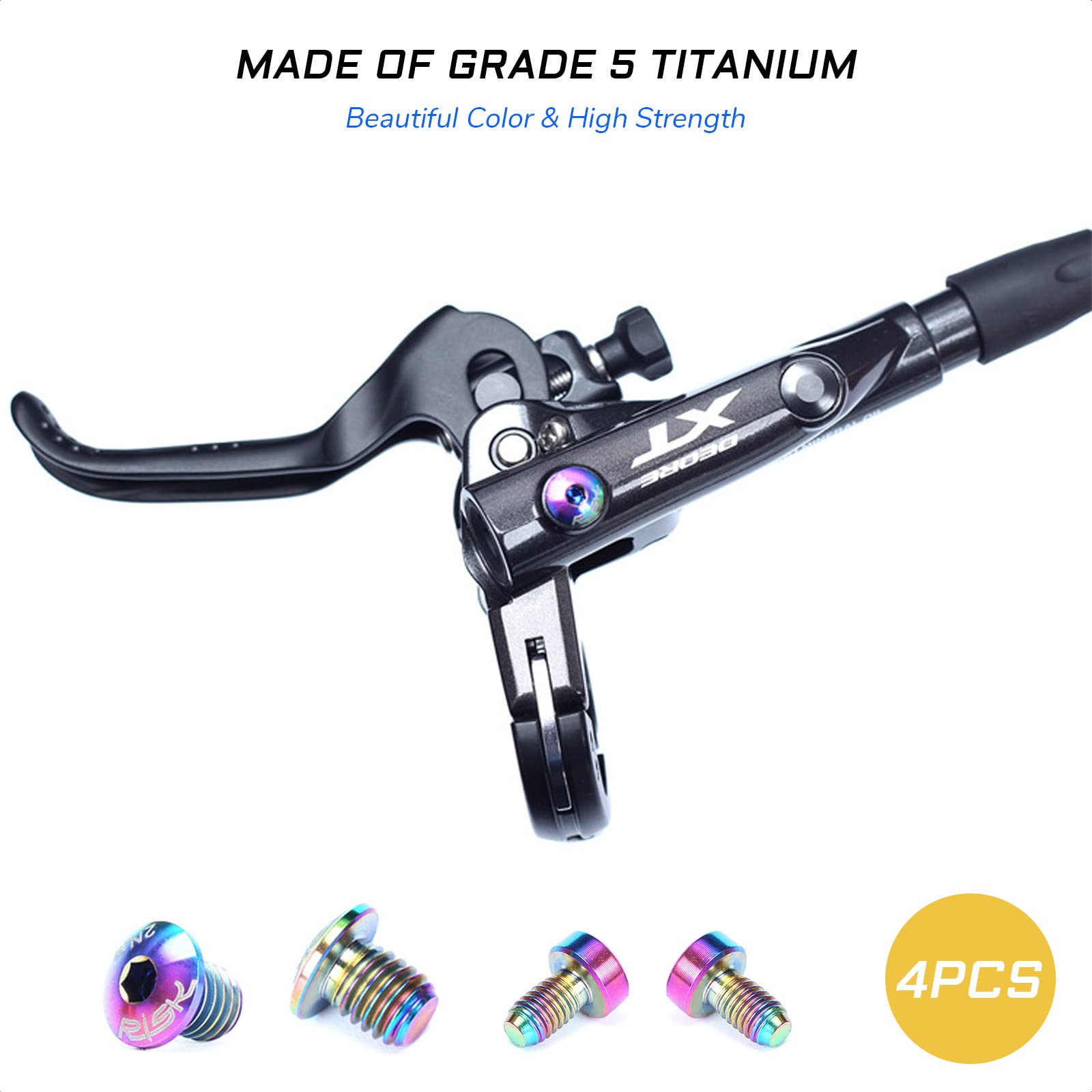 Amazon.com : KIEVODE Titanium Brake Hardware Screw Kit for