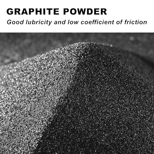 Ninesung QU-GRAPHITE POWDER-F3-1000 MESH-16 OZ Pure Graphite Powder | 1 Lb - 1000 Grit Superultra-Fine Graphite Powder | Graphite Lock Lubricant thumb #2