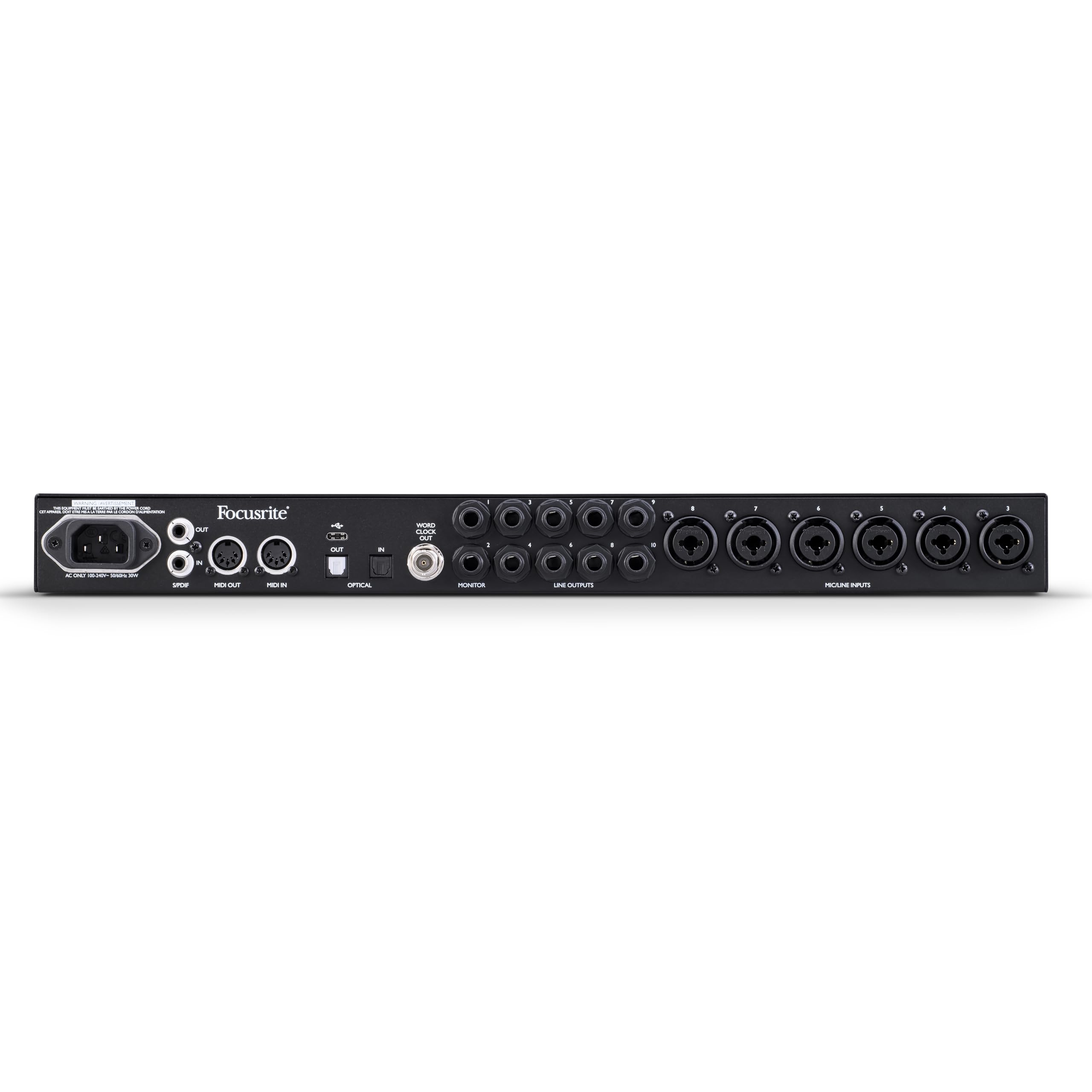 Focusrite Clarett+ 8Pre, interfaccia audio a 18 ingressi e 20 uscite per produttori esperti, qualità studio —Otto preamp ad alte prestazioni, basso livello di rumore e distorsione, per un audio pulito