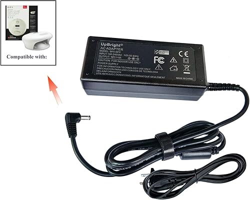 Miniatura 2 de UpBright Adaptador de 28 V CA/CC compatible con el modelo HD-2800200 HD2800200 HD 280020 OPI LED LAMP 2017 GL902 GL 902 Dual Cure Nail Light OP1 0PI