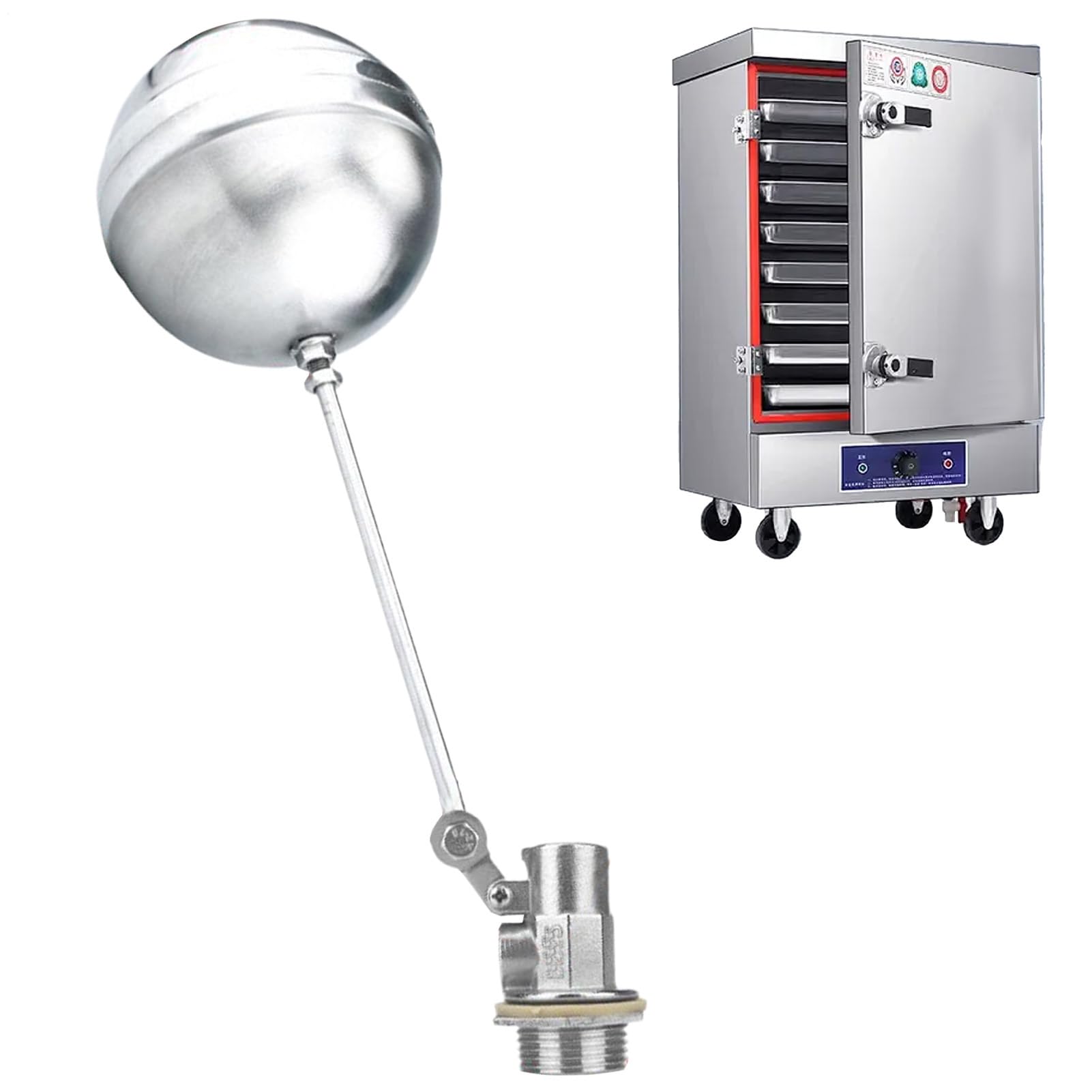 Flotteur à bille pour abreuvoir et piscine, régulateur étanche en inox pour bassin