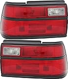 For Toyota Corolla Sedan Tail Lights Lamps Set 1991 1992 Driver and Passenger Side