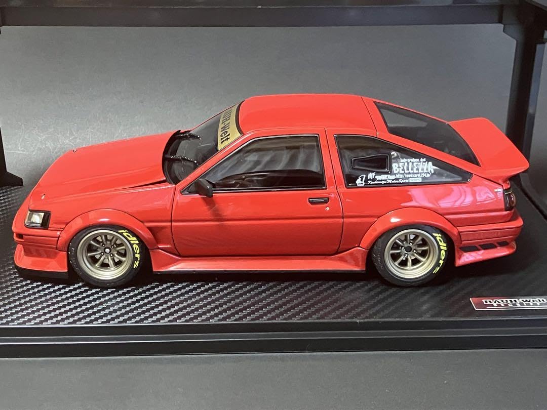Amazon.co.jp: イグニッションモデル RWB AE 86 RED 118 : おもちゃ